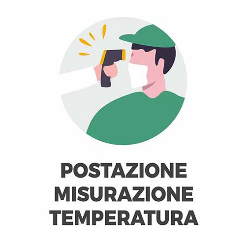 Cartelli Postazione Misurazione Temperatura
