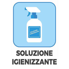 Cartello Soluzione Igienizzante