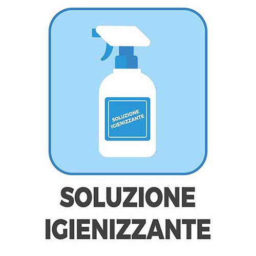 Cartello Soluzione Igienizzante