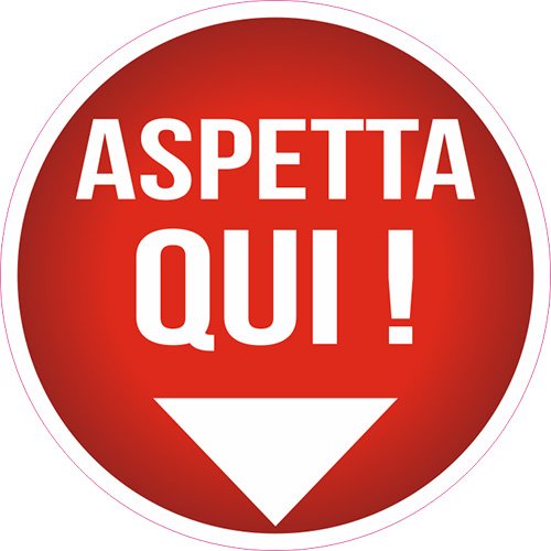 adesivo calpestabile coronavirus