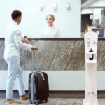 piantana porta dispenser per gel disinfettante